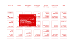 Desktop Screenshot of changeperformingarts.com